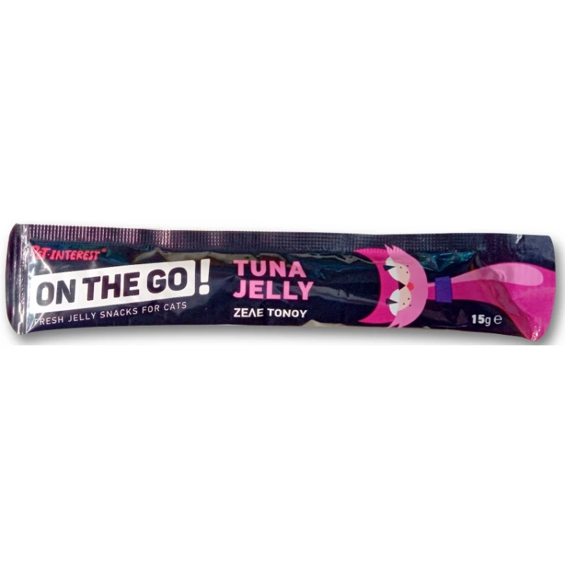 Λιχουδιές Γάτας της Pet Interest On The Go Tuna Jelly 15gr ΓΑΤΕΣ