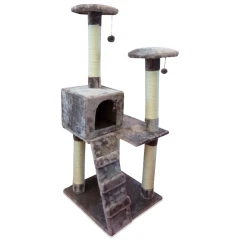 Γατόδεντρο Double Tower της Pet Interest 130cm Καπουτσίνο - Μπεζ Γατόδεντρο Double Tower της Pet Interest 130cm Καπουτσίνο - Μπεζ