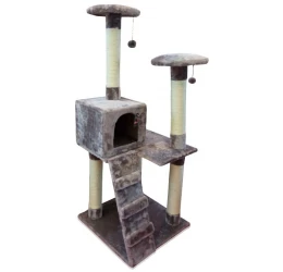 Γατόδεντρο Double Tower της Pet Interest 130cm Καπουτσίνο - Μπεζ