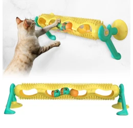 Παιχνίδι Γάτας Pet Interest Track Climbing Frame Cat Toy Yellow 536x146x112mm Παιχνίδι Γάτας Pet Interest Track Climbing Frame Cat Toy Yellow 536x146x112mm