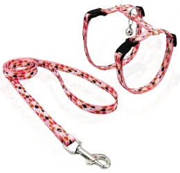 Σαμαράκι γάτας με λουρί Pet Interest Fish Flock Ροζ Small Σαμαράκι γάτας με λουρί Pet Interest Fish Flock Ροζ Small