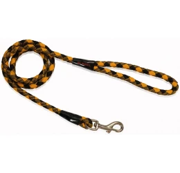 Λουρί, Οδηγός Σκύλου Sunset Rope Κίτρινο - Μαύρο 1x120cm από ορειβατικό σχοινί  Λουρί, Οδηγός Σκύλου Sunset Rope Κίτρινο - Μαύρο 1x120cm από ορειβατικό σχοινί