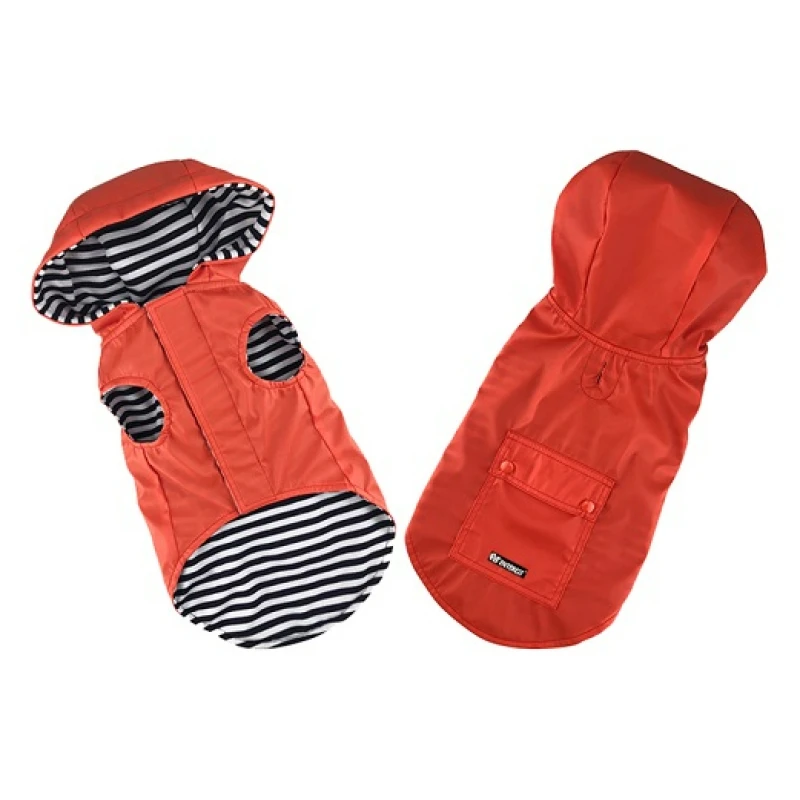 Αδιάβροχο Raincoat Stripe Lining Small 26cm Κόκκινο ΡΟΥΧΑ - ΒΡΑΚΑΚΙΑ ΣΚΥΛΟΥ