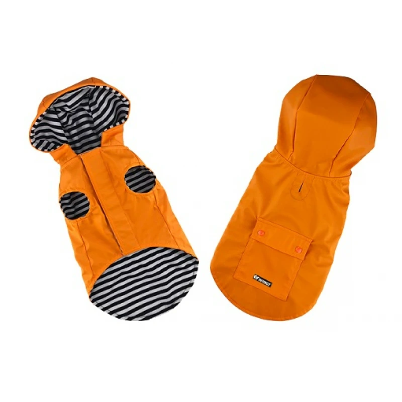 Αδιάβροχο Raincoat Stripe Lining Small 26cm Πορτοκαλί ΡΟΥΧΑ - ΒΡΑΚΑΚΙΑ ΣΚΥΛΟΥ