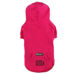 Φούτερ Σκύλου Cotton Hoodies με κουκούλα Small 25,5cm Ροζ Φούτερ Σκύλου Cotton Hoodies με κουκούλα Small 25,5cm Ροζ
