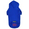 Φούτερ Σκύλου Cotton Hoodies με κουκούλα Small 25,5cm Μπλε