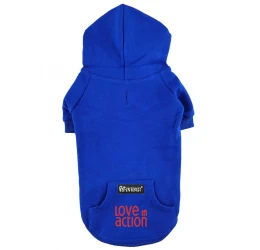 Φούτερ Σκύλου Cotton Hoodies με κουκούλα Small 25,5cm Μπλε Φούτερ Σκύλου Cotton Hoodies με κουκούλα Small 25,5cm Μπλε