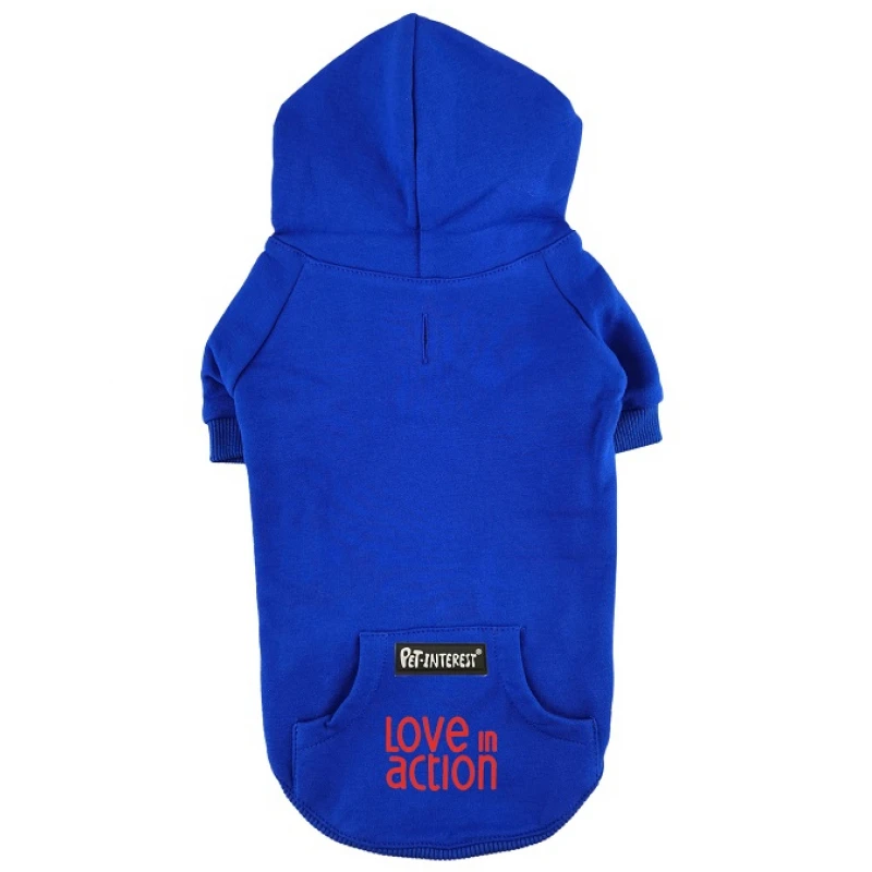 Φούτερ Σκύλου Cotton Hoodies με κουκούλα Small 25,5cm Μπλε ΣΚΥΛΟΙ