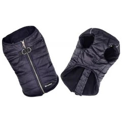 Μπουφανάκι Σκύλου Puffer Vest με Fleece Large 39cm Μαύρο