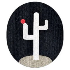 Χαλάκι Ονυχοδρόμιο Pet Interest Cat Paper Scratcher Cactus Black Μαύρο 44x35x2cm