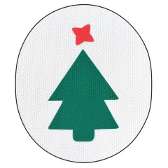 Χαλάκι Ονυχοδρόμιο Pet Interest Cat Paper Scratcher Christmas Tree Λευκό 44x35x2cm