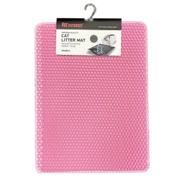 Χαλάκι Συλλογής Άμμου Γάτας Pet Interest Cat Litter Mat με Velcro 45x60cm Ροζ Χαλάκι Συλλογής Άμμου Γάτας Pet Interest Cat Litter Mat με Velcro 45x60cm Ροζ