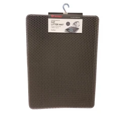 Χαλάκι Συλλογής Άμμου Γάτας Pet Interest Cat Litter Mat με Velcro 55x75cm Μαύρο