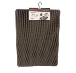 Χαλάκι Συλλογής Άμμου Γάτας Pet Interest Cat Litter Mat με Velcro 55x75cm Μαύρο Χαλάκι Συλλογής Άμμου Γάτας Pet Interest Cat Litter Mat με Velcro 55x75cm Μαύρο