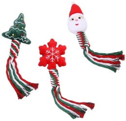 Χριστουγεννιάτικο Λούτρινο Παιχνίδι Σκύλου με Σχοινί Pet Interest 36cm Χριστουγεννιάτικο Λούτρινο Παιχνίδι Σκύλου με Σχοινί Pet Interest 36cm