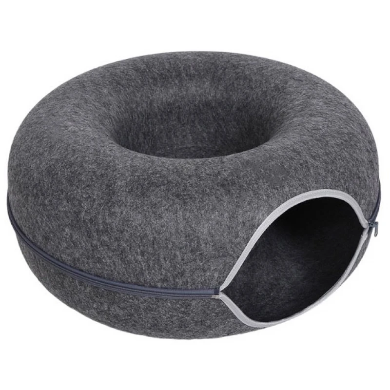 Φωλιά - Παιχνίδι Γάτας Pet Interest Tunel Pet Bed 60x60x28cm Γκρι ΓΑΤΕΣ