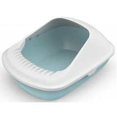 Ημίκλειστη Τουαλέτα Γάτας Cat Toilet Cradle - Semi Closed Blue 56x42x26,5cm Μπλε