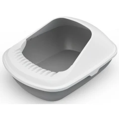 Ημίκλειστη Τουαλέτα Γάτας Cat Toilet Cradle - Semi Closed Grey 56x42x26,5cm Γκρι