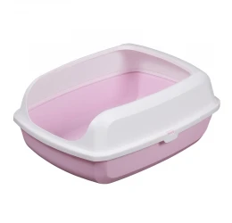 Ημίκλειστη Τουαλέτα Γάτας Cat Toilet Easy - Semi Closed M Pink 50,5x37,5x19,5cm Ροζ
