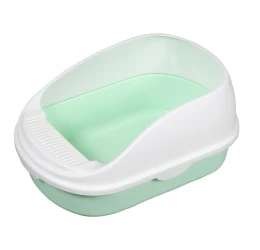 Ημίκλειστη Τουαλέτα Γάτας Cat Toilet Semi Closed With Grooves Green 56x39x26cm Πράσινο Ημίκλειστη Τουαλέτα Γάτας Cat Toilet Semi Closed With Grooves Green 56x39x26cm Πράσινο