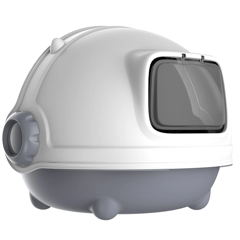 Κλειστή Τουαλέτα Γάτας Cat Toilet Box - Astronaut Grey 55,4x49x41,7cm Γκρι ΓΑΤΕΣ