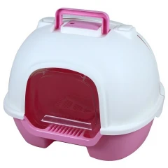 Κλειστή Τουαλέτα Γάτας Cat Toilet Box - Rear Opening with Charcoal Bag Pink 50x41x39cm Ροζ Κλειστή Τουαλέτα Γάτας Cat Toilet Box - Rear Opening with Charcoal Bag Pink 50x41x39cm Ροζ