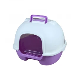 Κλειστή Τουαλέτα Γάτας Cat Toilet Box - Rear Opening with Charcoal Bag Purple 50x41x39cm Μωβ Κλειστή Τουαλέτα Γάτας Cat Toilet Box - Rear Opening with Charcoal Bag Purple 50x41x39cm Μωβ