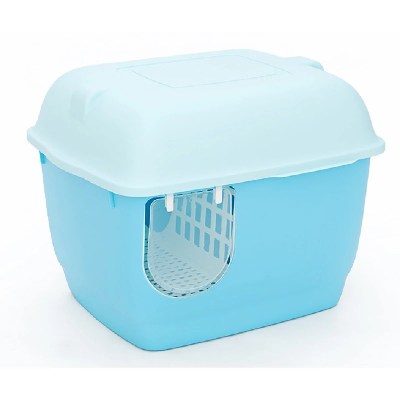 Κλειστή Τουαλέτα Γάτας Cat Toilet Box with Corridor Blue 57,5x44x44cm Μπλε ΓΑΤΕΣ