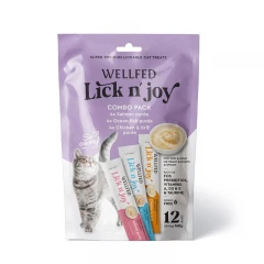Λιχουδιές Γάτας Pet Interest Wellfed Lick N' Joy Mix Tastes (12x14gr) 168gr με Μιξ Γεύσεων