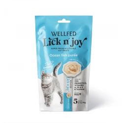 Λιχουδιές Γάτας Pet Interest Wellfed Lick N' Joy Ocean FIsh (5x14gr) 70gr με Ψάρια Λιχουδιές Γάτας Pet Interest Wellfed Lick N' Joy Ocean FIsh (5x14gr) 70gr με Ψάρια