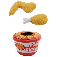 Λούτρινο Παιχνίδι Σκύλου Pet Interest Cuddly Toys 3 in 1 Fried Chicken Set 16cm Λούτρινο Παιχνίδι Σκύλου Pet Interest Cuddly Toys 3 in 1 Fried Chicken Set 16cm