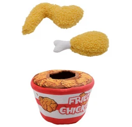 Λούτρινο Παιχνίδι Σκύλου Pet Interest Cuddly Toys 3 in 1 Fried Chicken Set 16cm Λούτρινο Παιχνίδι Σκύλου Pet Interest Cuddly Toys 3 in 1 Fried Chicken Set 16cm