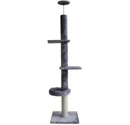 Ονυχοδρόμιο για Γάτες Pet Interest Cat Tower to Ceiling Grey 1 Nest 60x60x248cm Ονυχοδρόμιο για Γάτες Pet Interest Cat Tower to Ceiling Grey 1 Nest 60x60x248cm
