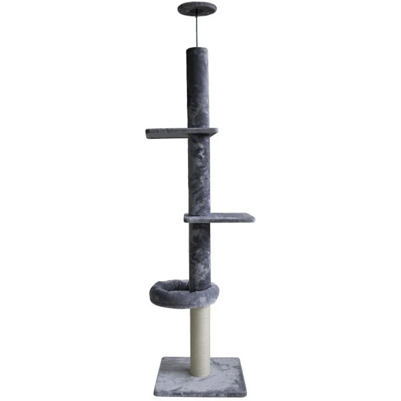 Ονυχοδρόμιο για Γάτες Pet Interest Cat Tower to Ceiling Grey 1 Nest 60x60x248cm ΓΑΤΕΣ