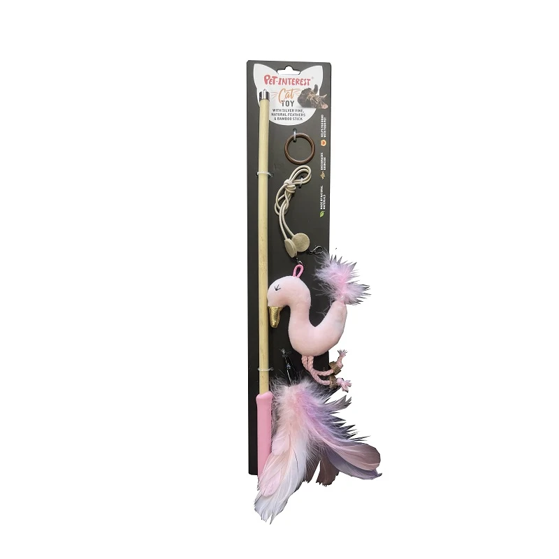 Παιχνίδι Γάτας Pet Interest Bamboo Stick With Silvervine Swan 41cm Κύκνος ΓΑΤΕΣ