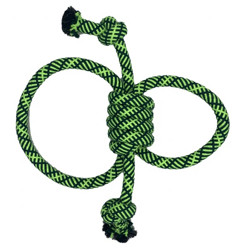 Παιχνίδι Σκύλου Κόμπος Pet Interest Double "rings" Rope Toy-mint Flavor 18mmx32/35cm ΣΚΥΛΟΙ