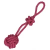 Παιχνίδι Σκύλου Κόμπος Pet Interest Rope Toy Ball W Handle & Knot-bacon Flavor 45cm