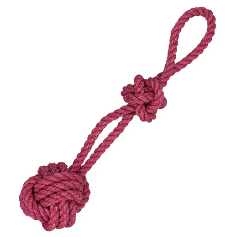 Παιχνίδι Σκύλου Κόμπος Pet Interest Rope Toy Ball W Handle & Knot-bacon Flavor 45cm ΣΚΥΛΟΙ