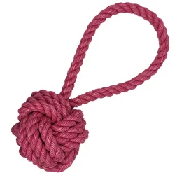 Παιχνίδι Σκύλου Κόμπος Pet Interest Rope Toy Ball W Handle-bacon Flavor 29cm