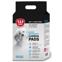 Πάνες Εκπαίδευσης Ενεργού Άνθρακα Taf Pets με Αυτοκόλλητες Ταινίες 60x90 15τμχ Πάνες Εκπαίδευσης Ενεργού Άνθρακα Taf Pets με Αυτοκόλλητες Ταινίες 60x90 15τμχ