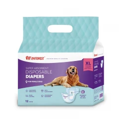 Pet Interest Απορροφητικές Πάνες Βρακάκια για Θηλυκούς Σκύλους XL 12τμχ 40-60cm Pet Interest Απορροφητικές Πάνες Βρακάκια για Θηλυκούς Σκύλους XL 12τμχ 40-60cm