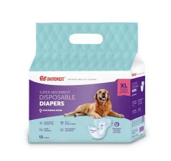 Pet Interest Απορροφητικές Πάνες Βρακάκια για Θηλυκούς Σκύλους XL 12τμχ 40-60cm Pet Interest Απορροφητικές Πάνες Βρακάκια για Θηλυκούς Σκύλους XL 12τμχ 40-60cm