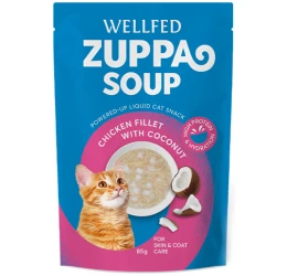 Σούπα Γάτας Pet Interest Wellfed Zuppa Soup Chicken & Coconut 85gr με Κοτόπουλο & Καρύδα Σούπα Γάτας Pet Interest Wellfed Zuppa Soup Chicken & Coconut 85gr με Κοτόπουλο & Καρύδα