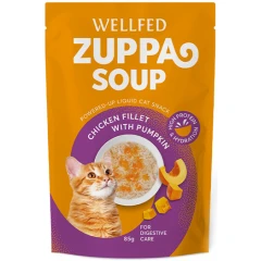 Σούπα Γάτας Pet Interest Wellfed Zuppa Soup Chicken & Pumpkin 85gr με Κοτόπουλο & Κολοκύθα