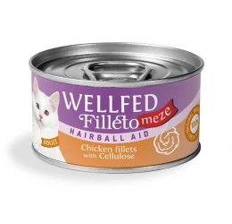 Υγρή τροφή Γάτας Wellfed Cat Filleto Meze Adult Hairball Chicken & Cellulose 70gr Υγρή τροφή Γάτας Wellfed Cat Filleto Meze Adult Hairball Chicken & Cellulose 70gr
