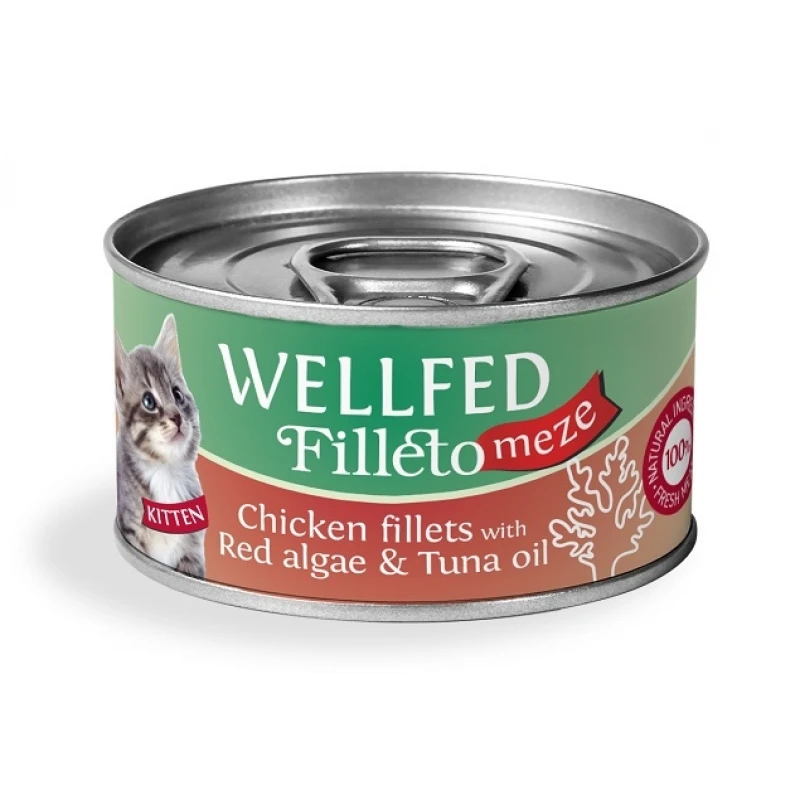 Wellfed Cat Filleto Meze Kitten Chicken 70gr ΓΑΤΕΣ