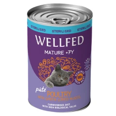 Wellfed Mature 7+ Poultry With Mussel 400gr  Wellfed Mature 7+ Poultry With Mussel 400gr