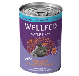 Wellfed Mature 7+ Poultry With Mussel 400gr 