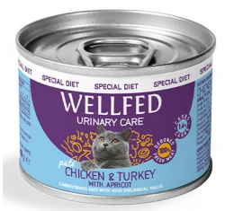 Wellfed Urinary Chicken & Turkey with Apricot 200gr   Wellfed Urinary Chicken & Turkey with Apricot 200gr