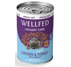 Wellfed Urinary Chicken & Turkey with Apricot 400gr  Wellfed Urinary Chicken & Turkey with Apricot 400gr